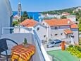 Hvar, Balcony in the apartment, with a sea view and WiFi.