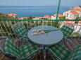 Podgora, Balcon 1 dans l’hébergement en type apartment, avec la vue sur la mer, animaux acceptés et WiFi.