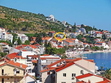 Podgora, Makarska, Alloggio 23678 - Appartamenti affitto vicino al mare con la spiaggia ghiaiosa.