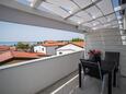 Vir, Balkon in folgender Unterkunftsart studio-apartment, mit Meerblick und WiFi.