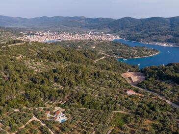 Vela Luka, Korčula, Objekt 23698 - Feriehus med en stenstrand.