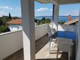 Zadar - Diklo, Terrace in the apartment, with a sea view and WiFi.