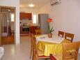 Prižba, Dining room in the apartment, air condition available, (pet friendly) and WiFi.