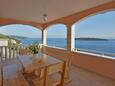 Prižba, Terrasse dans l’hébergement en type apartment, avec la vue sur la mer, animaux acceptés et WiFi.