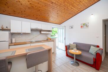 Living room Lopar, Living room in the apartment, air condition available, (pet friendly) and WiFi.