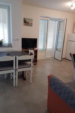 Lopar, Wohnzimmer in folgender Unterkunftsart apartment, Haustiere erlaubt und WiFi.