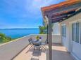 Medići, Terrasse dans l’hébergement en type apartment, avec la vue sur la mer et WiFi.