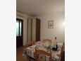 Rovanjska, Dining room in the apartment, (pet friendly) and WiFi.