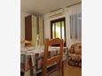 Rovanjska, Dining room in the apartment, (pet friendly) and WiFi.