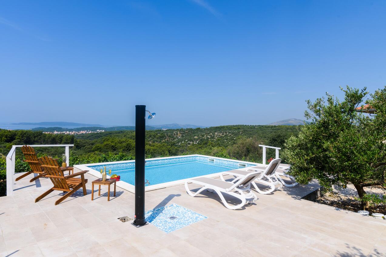 Casa con piscina per famiglia Žedno, Bua - Čiovo - 23762