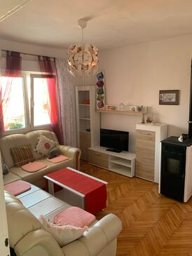 Rogoznica, Living room in the apartment, air condition available and WiFi.