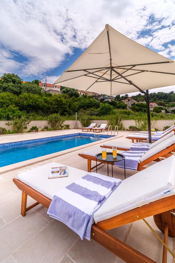 Giardino - Villa di lusso accanto al mare con piscina Splitska, Brazza - Brač