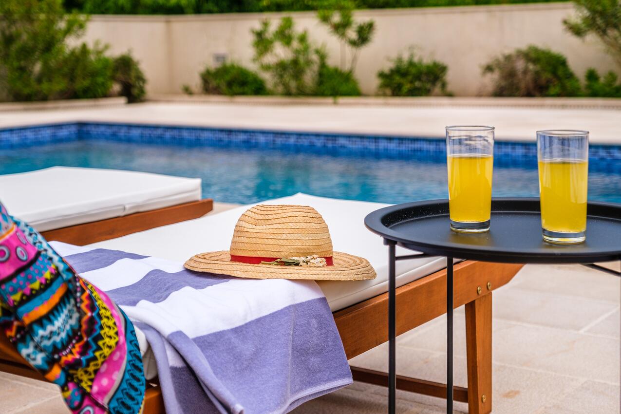 Giardino - Villa di lusso accanto al mare con piscina Splitska, Brazza - Brač
