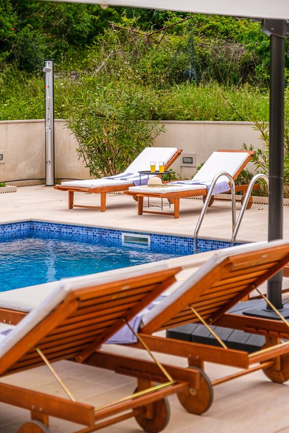 Giardino - Villa di lusso accanto al mare con piscina Splitska, Brazza - Brač