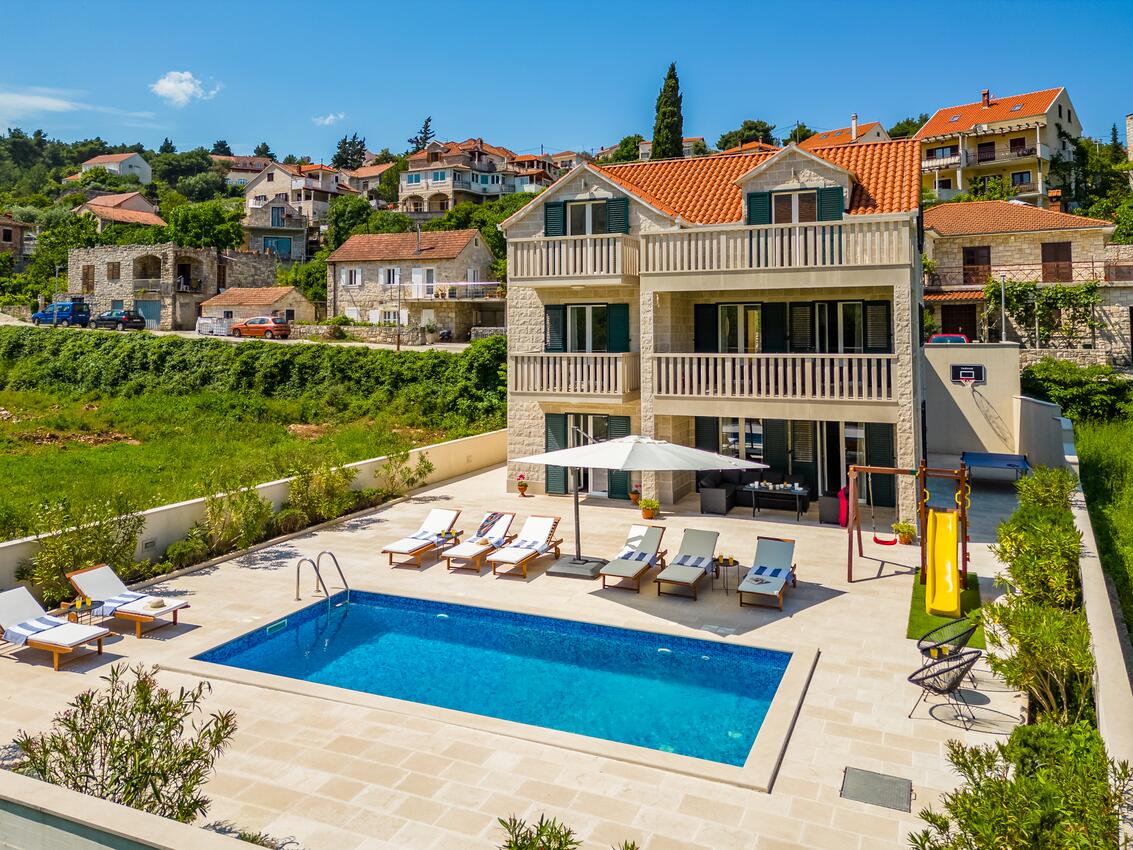 Alloggio - Villa di lusso accanto al mare con piscina Splitska, Brazza - Brač