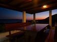 Bol, Terrasse dans l’hébergement en type house, avec la vue sur la mer et WiFi.