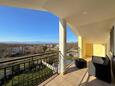 Malinska, Balcon dans l’hébergement en type apartment, avec la vue sur la mer, animaux acceptés et WiFi.