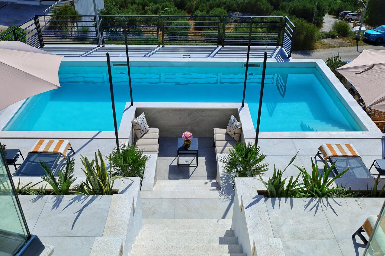 Gård - Familjehus med pool Podgora, Makarska