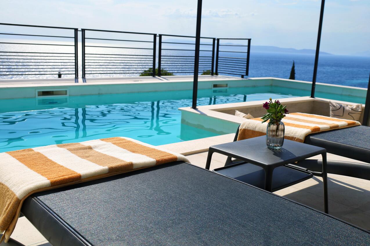 Gård - Familjehus med pool Podgora, Makarska