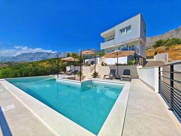 Podgora, Makarska, Hébergement 23904 - Maison vacances avec une plage de galets.