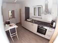 Biograd na Moru, Kuchyňa v ubytovacej jednotke studio-apartment, WiFi.