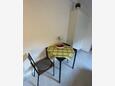 Omiš, Dining room in the studio-apartment, (pet friendly) and WiFi.