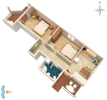 Selce, Načrt v nastanitvi vrste apartment, Hišni ljubljenčki dovoljeni in WiFi.