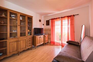 Grebaštica, Living room in the apartment, air condition available and WiFi.