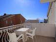 Podstrana, Terrace in the studio-apartment, with a sea view and WiFi.