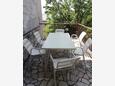 Crikvenica, Terrace in the apartment, with a sea view and WiFi.