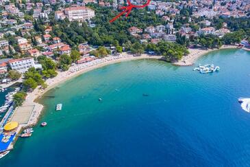 Crikvenica, Crikvenica, Alloggio 23997 - Appartamenti affitto con la spiaggia ghiaiosa.