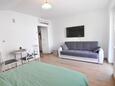 Ičići, Camera di soggiorno nell'alloggi del tipo studio-apartment, condizionatore disponibile e WiFi.