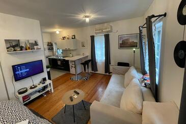 Zagreb, Camera di soggiorno nell'alloggi del tipo studio-apartment, animali domestici ammessi e WiFi.