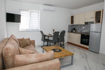 Vrsi - Mulo, Dnevna soba v nastanitvi vrste apartment, WiFi.