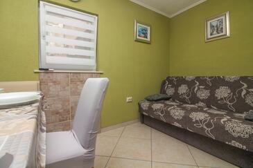 Zablaće, Pokój dzienny w zakwaterowaniu typu apartment, Dostępna klimatyzacja i WiFi.