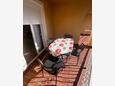 Biograd na Moru, Terrace in the apartment, with a sea view and WiFi.