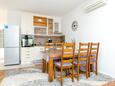 Sala da pranzo Trogir, Sala da pranzo nell'alloggi del tipo apartment, condizionatore disponibile e WiFi.