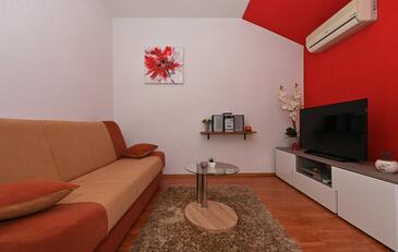 Trogir, Гостиная в размещении типа apartment, доступный кондиционер и WiFi.