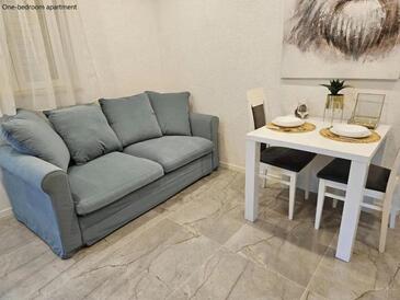 Dubrovnik, Salon dans l’hébergement en type apartment, climatisation disponible et WiFi.