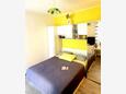 Dubrovnik, Spálňa v ubytovacej jednotke studio-apartment, klimatizácia k dispozícii a WiFi.