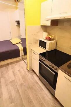 Dubrovnik, Kuchyňa v ubytovacej jednotke studio-apartment, WiFi.