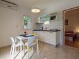 Komiža, Sala da pranzo nell'alloggi del tipo apartment, condizionatore disponibile e WiFi.
