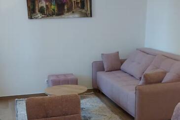 Punat, Living room in the apartment, WiFi.