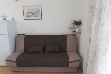 Živogošće - Blato, Dnevni boravak u smještaju tipa apartment, dostupna klima i WiFi.