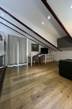 Hvar, Вітальня в розміщенні типу apartment, доступний кондиціонер і WiFi.