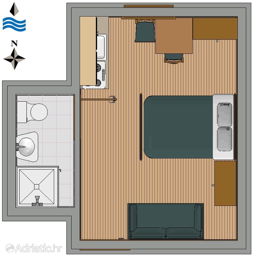 AS-2431-a - Alloggi privati - Appartamenti e camere accanto al mare Comisa - Komiža, Lissa - Vis