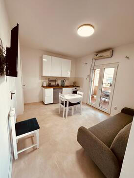 Vidalići, Living room in the apartment, air condition available and WiFi.
