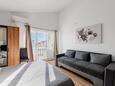 Vrsi - Mulo, Obývací pokoj v ubytování typu studio-apartment, WiFi.