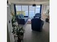Novi Vinodolski, Wohnzimmer in folgender Unterkunftsart apartment, Klimaanlage vorhanden und WiFi.