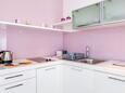 Baška, Kuchyňa v ubytovacej jednotke studio-apartment, WiFi.
